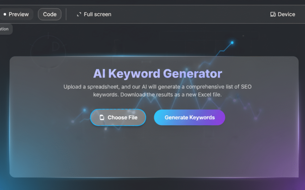 ai keyword generator tool