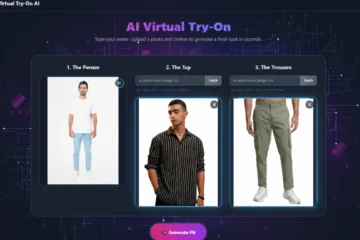 virtual try on app built by aistudio